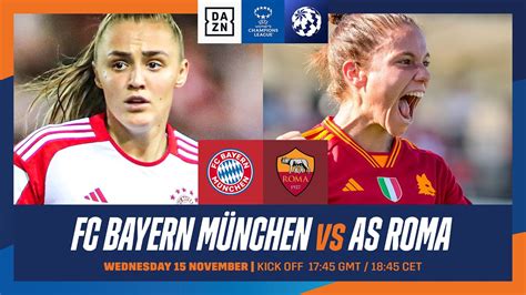 bayern munich v as roma women